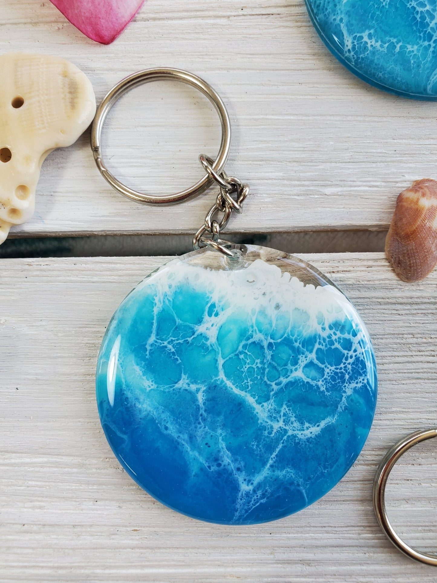 "Keep Me In The Keys" Ocean Keychain