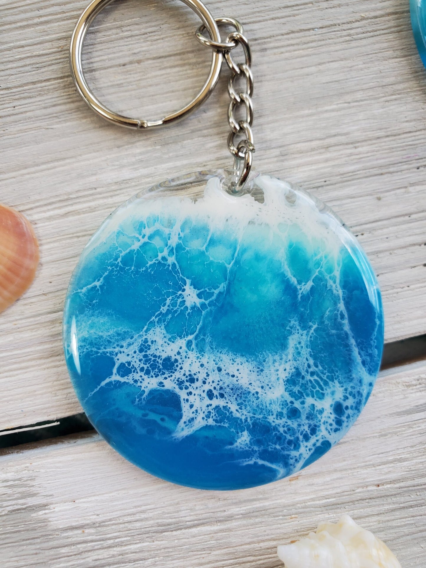 "Keep Me In The Keys" Ocean Keychain