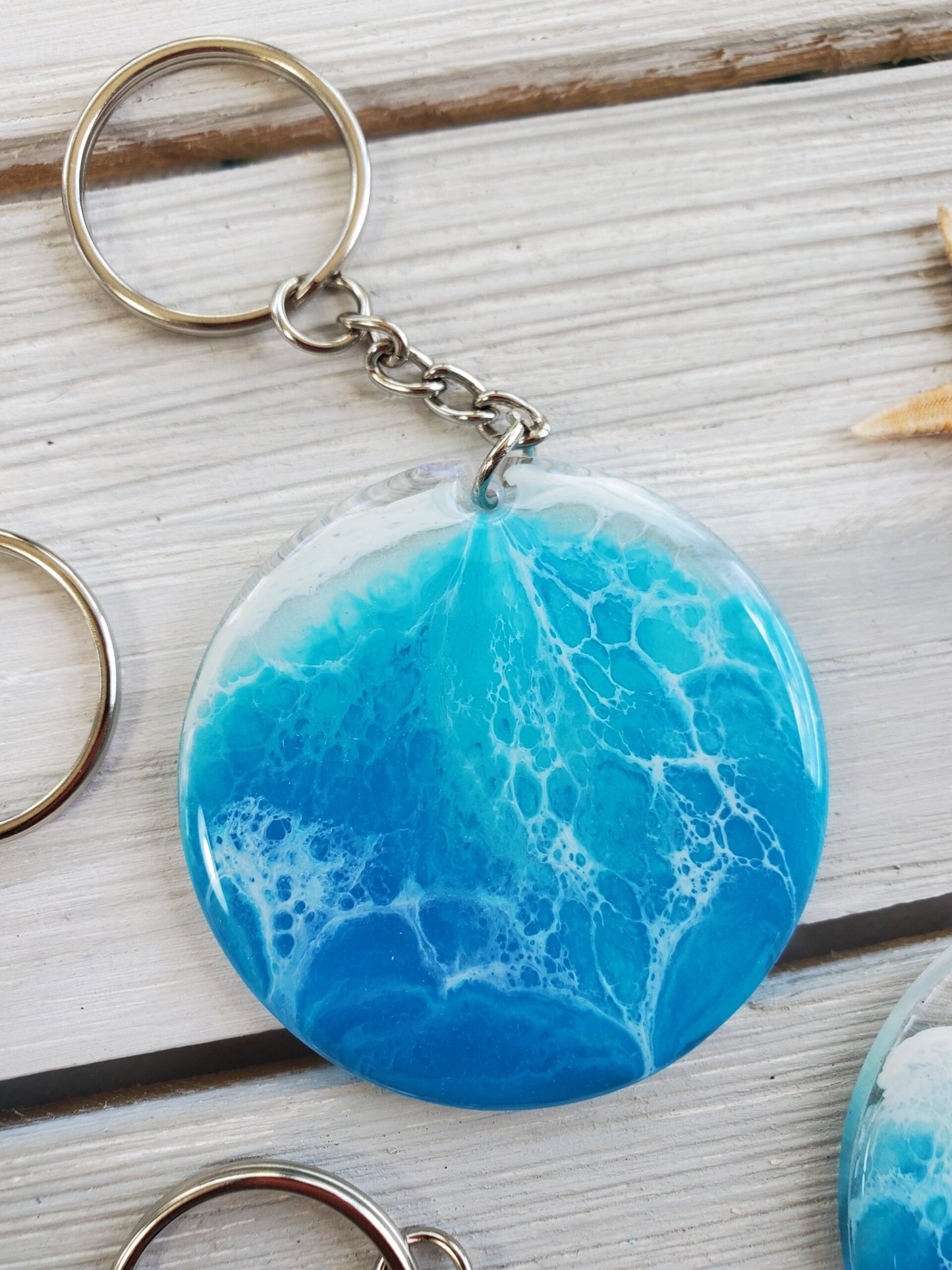 "Keep Me In The Keys" Ocean Keychain