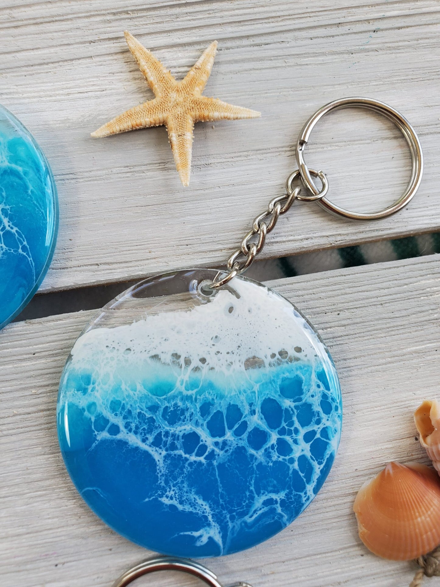 "Keep Me In The Keys" Ocean Keychain