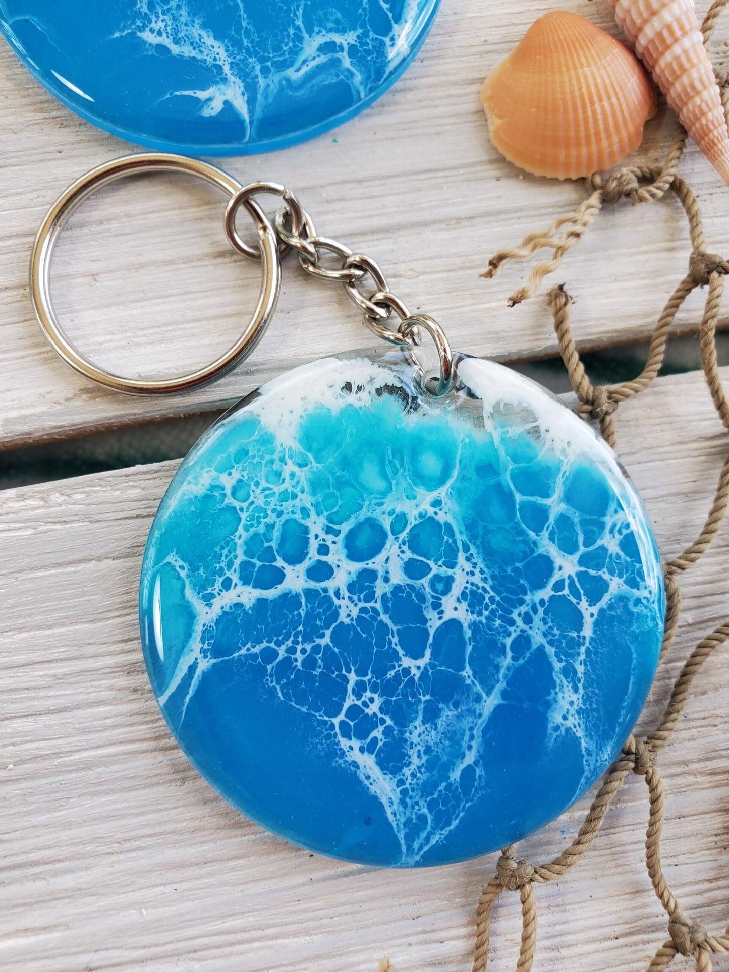 "Keep Me In The Keys" Ocean Keychain