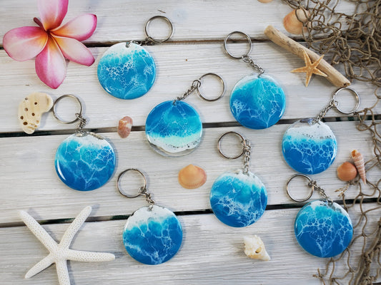 "Keep Me In The Keys" Ocean Keychain